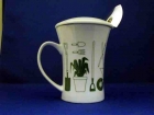 Large Mug depicting garden implements