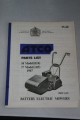 Atco Parts List for 14" & 17" Battery Electric Models (1967)