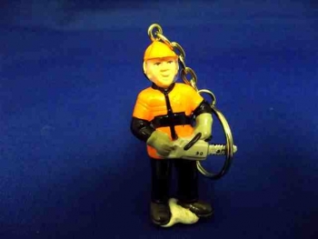 Man with Chainsaw Keyring